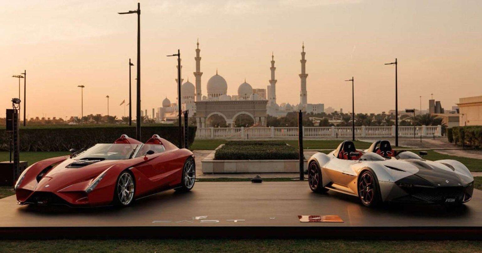 فاست F61H أول سوبركار تعمل بمحرك احتراق هيدروجيني تعرض في أبوظبي - عرب اوتو هب