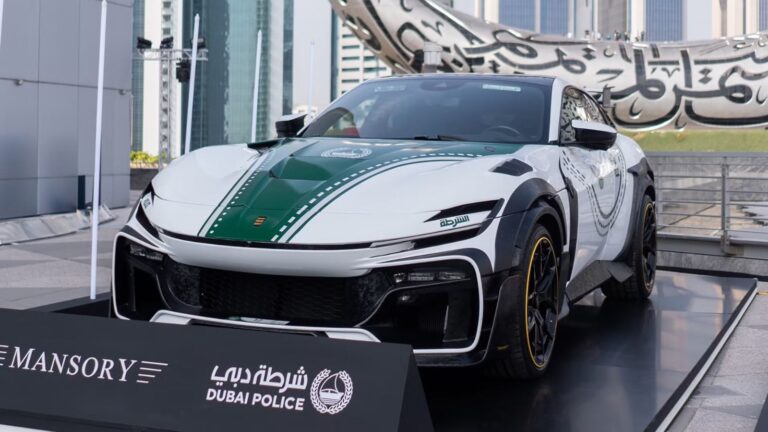 شرطة دبي تكشف عن فيراري بوروسانجوي بوجنيتور من مانصوري