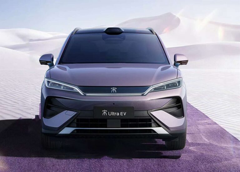 بي واي دي سونج ألترا EV سيارة SUV كهربائية بمدى يصل إلى 710 كم و تصميم مستوحى من التنين