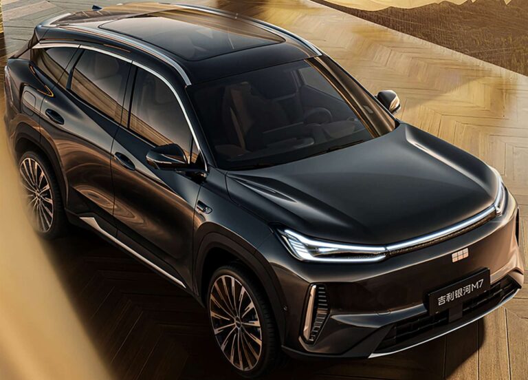 جيلي جالاكسي M7 SUV الهجينة بمدى كهربائي 225 كم و أفضل استهلاك وقود في فئتها