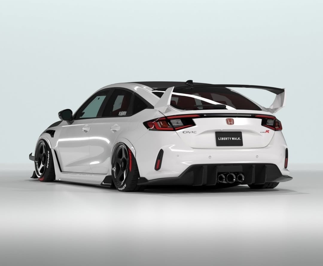هوندا سيفيك Type R العريضة من Liberty Walk تعديل ياباني يثير الجدل 3 هوندا سيفيك Type R العريضة من Liberty Walk تعديل ياباني يثير الجدل - عرب اوتو هب