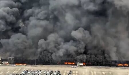 حريق في مصنع بي واي دي بمدينة شينزين يصيب موقف سيارات الخردة دون خسائر بشرية - عرب اوتو هب