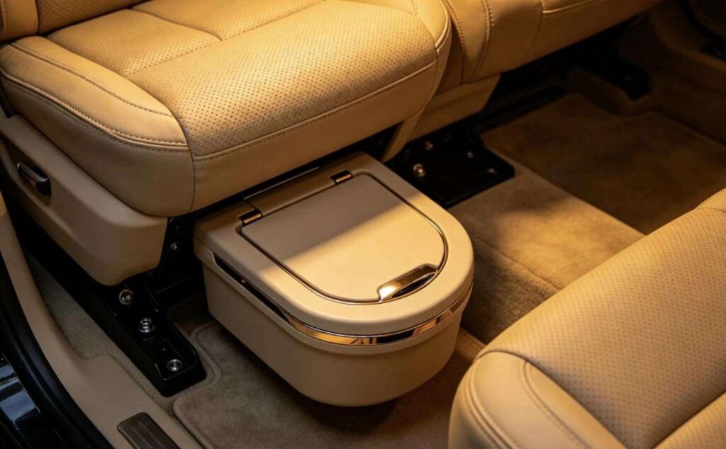 شركة Seres تكشف عن براءة اختراع مرحاض مخفي داخل السيارة بابتكار يثير الجدل في عالم السيارات - عرب اوتو هب