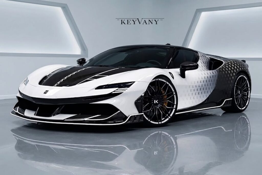 فيراري SF90 كيفاني الظل الأبيض الذي تخطى حدود الجرأة في التعديل - عرب اوتو هب